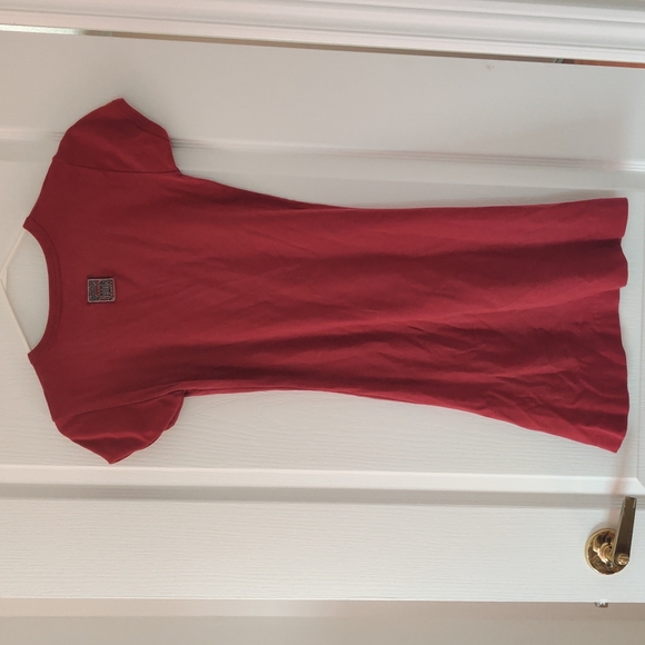 Jean Paul Gaultier T-shirt mini dress in red - Picture 2 of 6